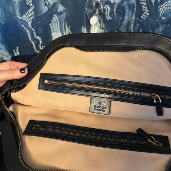 Gucci Re (Belle) Top Handle Bag Black Calf Skin - Picture 5 of 6